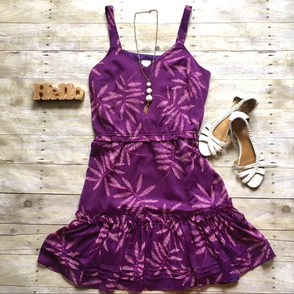 a new day Dresses & Skirts - NWT A New Day palm print chiffon dress